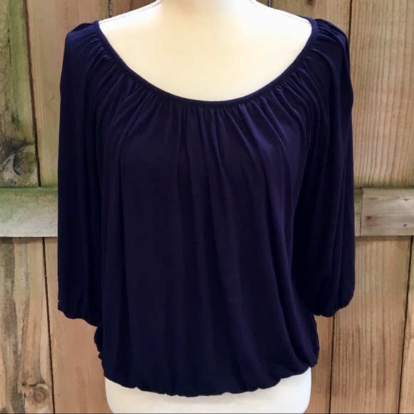 Michael Kors Tops - EUC Michael Kors Navy Blue Blouson